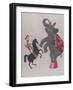 The Circus; the Elephant, Pony and the Acrobat-Susie Jenkin Pearce-Framed Photo