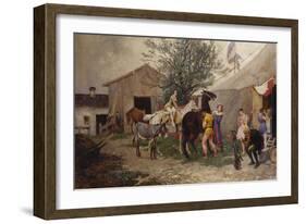 The Circus-Julius von Blaas-Framed Giclee Print