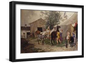 The Circus-Julius von Blaas-Framed Giclee Print