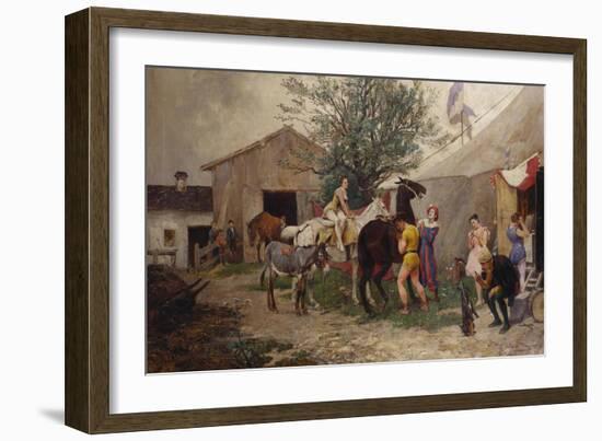 The Circus-Julius von Blaas-Framed Giclee Print