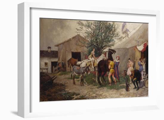 The Circus-Julius von Blaas-Framed Giclee Print