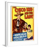 The Cisco Kid and the Lady, Cesar Romero, Marjorie Weaver on Midget Window Card, 1939-null-Framed Photo