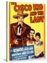 The Cisco Kid and the Lady, Cesar Romero, Marjorie Weaver on Midget Window Card, 1939-null-Stretched Canvas