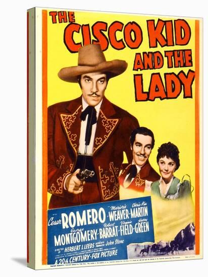 The Cisco Kid and the Lady, Cesar Romero, Marjorie Weaver on Midget Window Card, 1939-null-Stretched Canvas