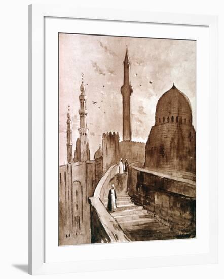 The Citadel at Sunrise, Cairo, Egypt, 1928-Louis Cabanes-Framed Giclee Print