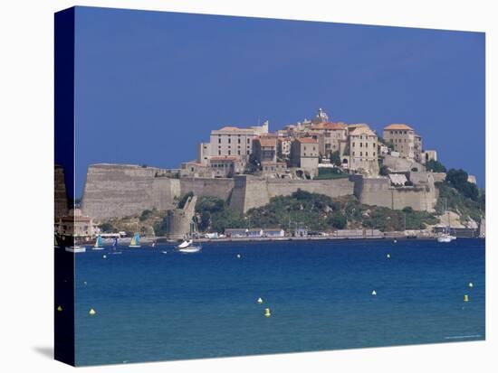 The Citadel, Calvi, Corsica, France, Mediterranean-John Miller-Stretched Canvas