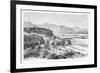 The Citadel of Attock and a Bridge of Boats over the Indus, Pakistan, 1895-null-Framed Giclee Print