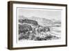 The Citadel of Attock and a Bridge of Boats over the Indus, Pakistan, 1895-null-Framed Giclee Print