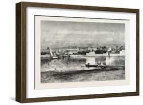The Citadel of Cairo, from the Nile. Egypt, 1879-null-Framed Giclee Print