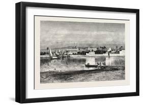 The Citadel of Cairo, from the Nile. Egypt, 1879-null-Framed Giclee Print