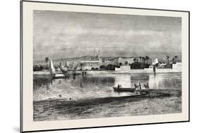 The Citadel of Cairo, from the Nile. Egypt, 1879-null-Mounted Giclee Print