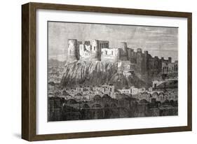 The Citadel of Herat and Qala Iktyaruddin, Herat, Afghanistan, from 'L'Univers Illustré', 1866-null-Framed Giclee Print