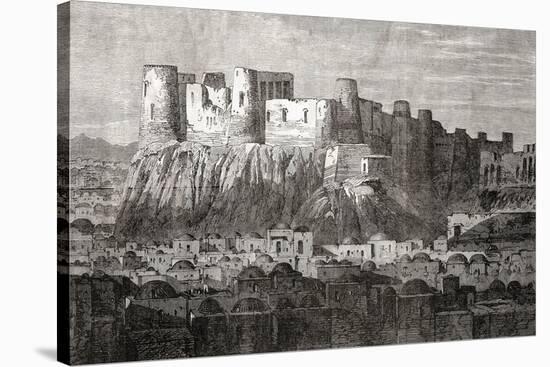 The Citadel of Herat and Qala Iktyaruddin, Herat, Afghanistan, from 'L'Univers Illustré', 1866-null-Stretched Canvas