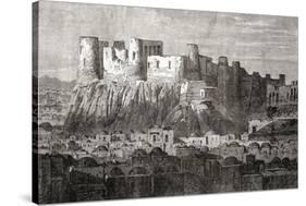 The Citadel of Herat and Qala Iktyaruddin, Herat, Afghanistan, from 'L'Univers Illustré', 1866-null-Stretched Canvas