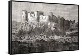 The Citadel of Herat and Qala Iktyaruddin, Herat, Afghanistan, from 'L'Univers Illustré', 1866-null-Framed Stretched Canvas