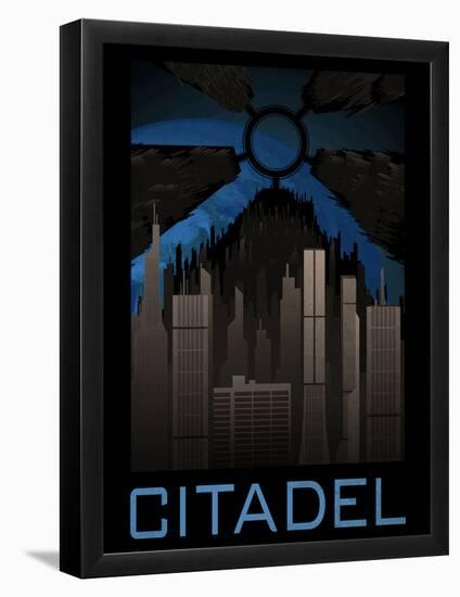 The Citadel Retro Travel-null-Framed Poster