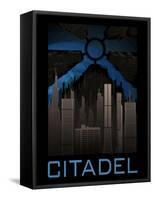 The Citadel Retro Travel-null-Framed Stretched Canvas