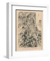 'The Citadel saved by the cackling of the Geese', 1852-John Leech-Framed Giclee Print