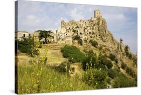 The Citadelle, Deserted Village of Craco in Basilicata, Italy, Europe-Olivier Goujon-Stretched Canvas