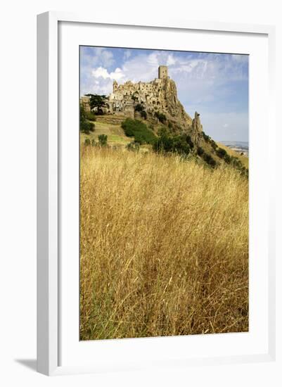 The Citadelle, Deserted Village of Craco in Basilicata, Italy, Europe-Olivier Goujon-Framed Photographic Print