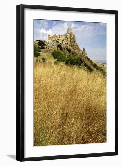 The Citadelle, Deserted Village of Craco in Basilicata, Italy, Europe-Olivier Goujon-Framed Photographic Print