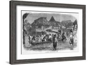 The Citizens of Manila Make the Best of Things When their City Is Flooded-null-Framed Art Print
