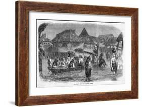 The Citizens of Manila Make the Best of Things When their City Is Flooded-null-Framed Art Print