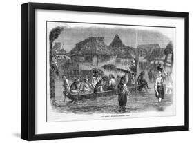 The Citizens of Manila Make the Best of Things When their City Is Flooded-null-Framed Art Print