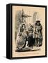 'The Citizens offering the Crown to Richard',-John Leech-Framed Stretched Canvas