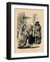 'The Citizens offering the Crown to Richard',-John Leech-Framed Giclee Print