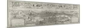 "The Citty of Bristoll", Perspective View by James Millerd, Pub.1673-null-Mounted Giclee Print