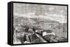 The City and Port of Valparaiso, Chile, from 'L'Univers Illustré', 1866-null-Framed Stretched Canvas
