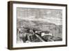 The City and Port of Valparaiso, Chile, from 'L'Univers Illustré', 1866-null-Framed Giclee Print