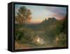 The City at Sunset-Samuel Palmer-Framed Stretched Canvas