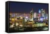 The City Center and Central Business District at Night, Astana, Kazakhstan, Central Asia-Gavin Hellier-Framed Stretched Canvas