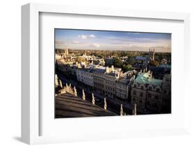 The City from St. Mary's Tower, Oxford, Oxfordshire, England, United Kingdom-Julia Bayne-Framed Photographic Print