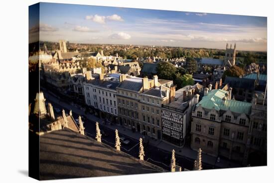 The City from St. Mary's Tower, Oxford, Oxfordshire, England, United Kingdom-Julia Bayne-Stretched Canvas