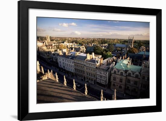 The City from St. Mary's Tower, Oxford, Oxfordshire, England, United Kingdom-Julia Bayne-Framed Photographic Print