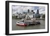 The City from the Thames, London, 2009-Peter Thompson-Framed Photographic Print