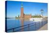 The City Hall and Riddarfjarden, Kungsholmen, Stockholm, Sweden, Scandinavia, Europe-Frank Fell-Stretched Canvas