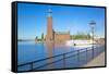 The City Hall and Riddarfjarden, Kungsholmen, Stockholm, Sweden, Scandinavia, Europe-Frank Fell-Framed Stretched Canvas