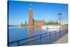 The City Hall and Riddarfjarden, Kungsholmen, Stockholm, Sweden, Scandinavia, Europe-Frank Fell-Stretched Canvas