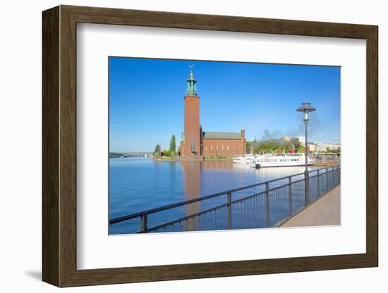 The City Hall and Riddarfjarden, Kungsholmen, Stockholm, Sweden, Scandinavia, Europe-Frank Fell-Framed Photographic Print