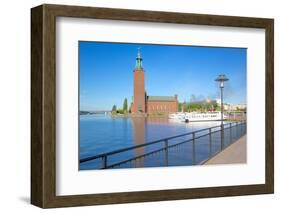 The City Hall and Riddarfjarden, Kungsholmen, Stockholm, Sweden, Scandinavia, Europe-Frank Fell-Framed Photographic Print