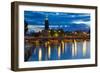 The City Hall at Night, Kungsholmen, Stockholm, Sweden, Scandinavia, Europe-Frank Fell-Framed Photographic Print