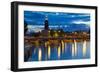 The City Hall at Night, Kungsholmen, Stockholm, Sweden, Scandinavia, Europe-Frank Fell-Framed Photographic Print