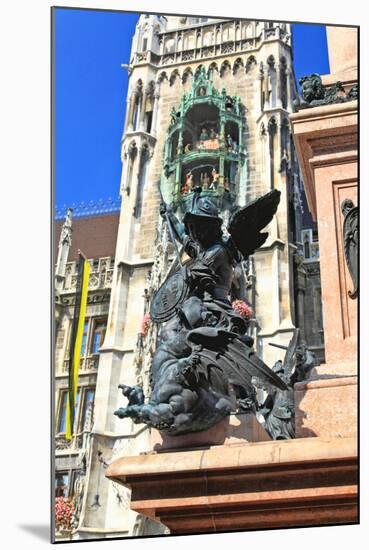 The City Hall in Marienplatz Munich-Gary718-Mounted Photographic Print