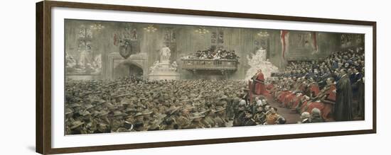 The City Imperial Volunteers in Guildhall, London, 1900-John Henry Frederick Bacon-Framed Giclee Print