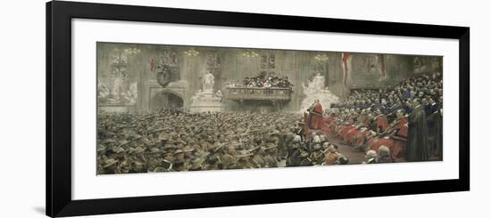 The City Imperial Volunteers in Guildhall, London, 1900-John Henry Frederick Bacon-Framed Giclee Print