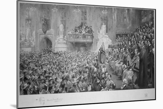 The City Imperial Volunteers in the Guildhall, City of London, 1900-John Henry Frederick Bacon-Mounted Giclee Print